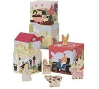 Cubes empilables pour enfants- Ferme Rouge