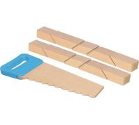 Cubes en bois avec velcro et scie