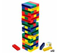 Cubes en bois Colorbaby 5 x 1 x 1,5 cm (12 pièces) (61 pièces)