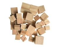Cubes En Bois De 1 À 5 Cm, Blocs Artisanaux Naturels Non Finis, Carrés For Les Mathématiques, La Fabrication Puzzles, L'artisanat Et Projets Bricolage Blocs De Sculpture En(2PCS 3.5CM)