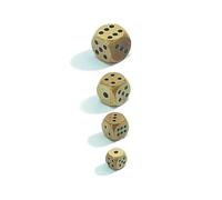 Cubes En Bois - Ensemble De 5 - Érable - 6 Faces - W6 - 15 Mm