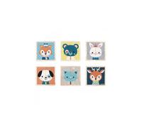 Janod J08000 My First Wooden Blocks, Forest Portraits