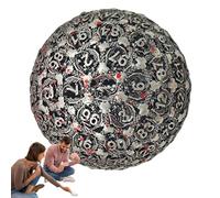 Cubes en métal polyédrique, dés D100 individuels, dés individuels à 100 côtés pour les jeux de rôle, outil de haute précision pour les joueurs et les collectionneurs sérieux