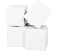Cubes - Lot de 4 blocs en mousse pour jouer à la crèche (couleur: blanc)