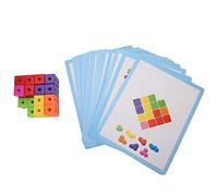 Cubes Magnétiques Carrés pour Enfants, Blocs de Construction à Assembler, Briques Colorées, 3D, Jouets D'apprentissage de la Petite Enfance pour Enfants