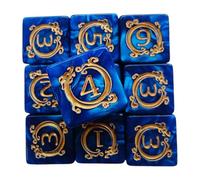 Cubes polyédriques - Kit acrylique hypnotisant - Éléments de table créatifs de 10 pièces, Accessoires de jeu RPG décoratifs pour jouets de bureau - Kit d'alimentation de jeu de rôle fantastique