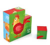Hape - E1618 - Puzzle Cubes Animaux de la Ferme