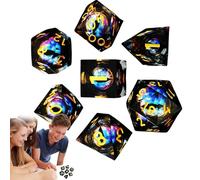 Cubes Set Polyhydrati - Rôle De Haute Qualité, Cubes De Jeu, Colorés, Petits Côtés Multiples, Collection De Jeux De Société Harz, W20 W10 W6 W4, Pour Jeux De