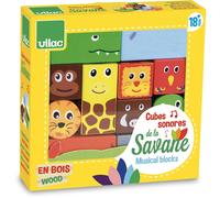 Cubes Sonores Animaux De La Savane Jaune TU