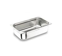 CubetasGastronorm 2016107 Bac gastro 1/1 en acier inoxydable, sans anse, non perforée, 325 x 530 x 100 mm 14 l