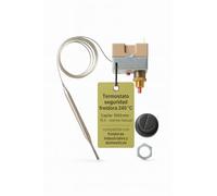 CubetasGastronorm Thermostat de sécurité friteuse 240° Capillaire 1000 mm avec REARME 16 A capillaire 1000 mm Protection contre la surchauffe Précision Haute résistance Friteuses industrielles et