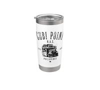 Cubi Point Philippines Estd 1956 Design vieilli Gobelet isotherme en acier inoxydable double paroi