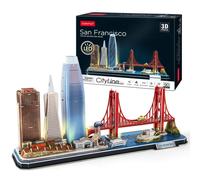 Cubic Fun 3D Puzzle City Line San Francisco + Led Lights 90 Pieces