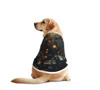 Cubic Space Night T-shirt pour chien - Vêtements pour chiens de grande et moyenne taille - Chemise confortable pour chien, parfaite pour un usage quotidien