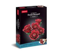 CubicFun 660865 - Puzzle 3D - Fleurs et roses - Bouquet de 312 pièces - Kit de bricolage décoratif pour adultes et enfants à partir de 8 ans