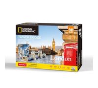 CubicFun - 660978 - National Geographic - Puzzle 3D - Tower Bridge - Kit de Bricolage avec 120 pièces - Kit de modélisme pour Enfants à partir de 8 Ans