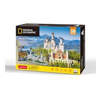 CubicFun - 660990 - National Geographic - Puzzle 3D - Château de Neuschwanstein - Kit de Bricolage avec 121 pièces - Kit de modélisation pour Enfants à partir de 8 Ans