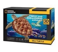 CubicFun - 661080 - National Geographic - Puzzle 3D - Tortue de mer - 31 pièces - Kit de modélisation pour Enfants à partir de 8 Ans