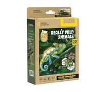 CubicFun 661186 Puzzle 3D Caméléon, Puzzle Animal avec 63 pièces, National Geographic, modèle Animal, kit de Bricolage décoratif pour Adultes et Enfants à partir de 6 Ans