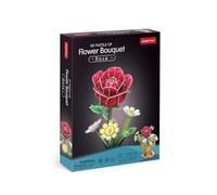 CubicFun 663301 - Puzzle 3D - Fleurs Roses - Fleur 3D dans Un Pot de Fleurs - avec 120 pièces - Kit de Bricolage décoratif pour Adultes et Enfants à partir de 8 Ans