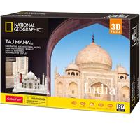 CubicFun National Geographic Taj Mahal Puzzle 3D avec magnifique livret de photos, 87 pièces CUBICFUN