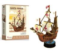 CUBICFUN Puzzle 3D bateau Santa Maria 93 pièces