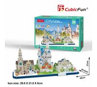 CUBICFUN Puzzle 3D CityLine-Panorama : Bavière 178 pièces