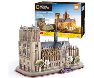 CubicFun Puzzle 3D de Notre-Dame de Paris Kits de Modèle Architectural de l'église Gothique, 128 Pièces