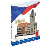 CUBICFUN Puzzle 3D Horloge de la vieille ville avec hôtel de ville 137 pièces