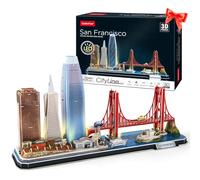 CubicFun Puzzle 3D LED San Francisco CityLine - 90 Pièces Kit de Décoration