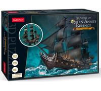 CUBICFUN Puzzle 3D lumineux voilier Queen Anne's Revenge 293 pièces