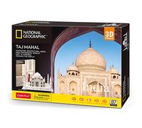 CubicFun National Geographic Taj Mahal Puzzle 3D avec magnifique livret de photos, 87 pièces CUBICFUN