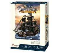 CUBICFUN Puzzle 3D voilier Queen Anne's Revenge 100 pièces