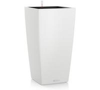 Lechuza - Pot de Fleurs d’Extérieur et d'Intérieur - Cubico Color 30 - Réserve d’Eau Intégrée - Coloris Blanc - 30 x 30 x 56 cm