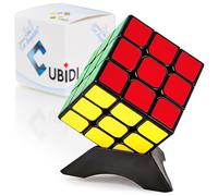 CUBIDI® Cube de Vitesse 3X3 Stickerless Réglable - Rotation Fluide 360° Speed Cube - Puzzle 3D Casse Tête - Jeu Éducatif Puzzle Adulte et Enfant Cadeau