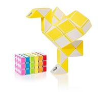 CUBIDI® Magic Snake Cube | Jouet de Poche pour Les Enfants de 4 à 8 Ans | Cadeau Anniversaire Enfants invites | Cadeau pour élèves - 36 Blocs | 2,3 mm x 1,8 mm | Jaune