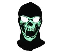Cubierta Facial Esquí Invierno - Cuello Térmico Halloween Antiviento, De Cara De Esquís, Gorros Luminosos Esqueleto Ciclismo Cara Completa | Para Corredores Motocicleta Snowboard Senderismo