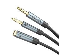 Cubilux Câble de microphone TRS vers TRRS 3,5 mm pour téléphone, tablette, ordinateur portable, compatible avec Rode VideoMic Pro+, VideoMicro, VideoMic Go, Movo, Boya, Saramonic et autres micros