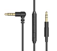 Cubilux Câble de rechange audio auxiliaire 3,5 mm vers 3,5 mm avec micro compatible avec Sony WH-1000XM4/XM3/XM2 MDR-XB950BT/B1/N1, Skullcandy Crusher Hesh 3/2, câble audio auxiliaire à angle droit de