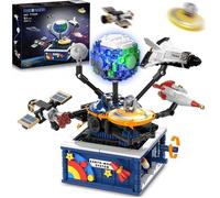 CUBIMANA Ensemble Spatial Rotatif avec Lumière - Kit de Construction d'Exploration Spatiale Cadeau Enfants 8 +ans (554 Pièces)