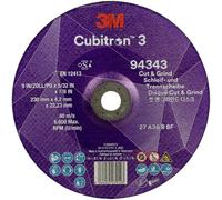 Cubitron 94343 Cubitron™ 3 Cut and Grind Disque à ébarber Diamètre 230 mm Ø de perçage 22.23 mm 10 pc(s)