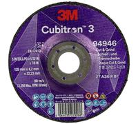 Cubitron 94946 Cubitron™ 3 Cut and Grind Disque à ébarber Diamètre 125 mm Ø de perçage 22.23 mm 10 pc(s)