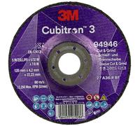 Cubitron 94946 Cubitron™ 3 Cut and Grind Disque à ébarber Diamètre 125 mm Ø de perçage 22.23 mm 10 pc(s)