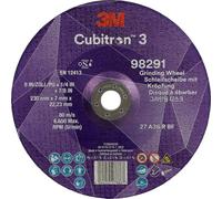 3M Disque à ébarber Cubitron 98291 Typ 27 – 230 mm – Perçage 22,23 mm – 10 pièces