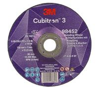 Cubitron à meuler à moyeu déporté 3, 98452, 36+, T27, 150 mm x 7 mm x 22,23 mm, EN, 10/paquet