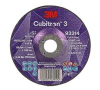 Cubitron à meuler et à tronçonner 3, 93314, 36+, T27, 100 mm x 3,2 mm x 15,88 mm, EN, 10/paquet
