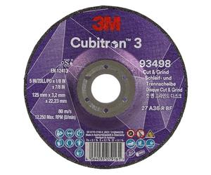 Cubitron à meuler et à tronçonner 3, 93498, 36+, T27, 10/paquet