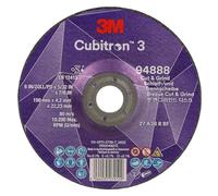 Cubitron à meuler et à tronçonner 3, 94888, 36+, T27, 150 mm x 4,2 mm x 22,23 mm, EN, 10/paquet