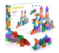 Cubixx - Blocs de construction magnétiques pour les enfants à partir de 3 ans, jouets éducatifs créatifs dans un ensemble de 64 pièces,jouets de construction magnétiques pour les filles et les garçons