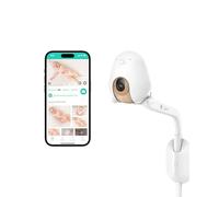 Cubo AI Babyphone Intelligent et Kit Support Mural | Caméra Vision Nocturne HD avec alertes I.A. pour la sécurité de bébé, Analyses du Sommeil et Audio bidirectionnel | iOS, Android